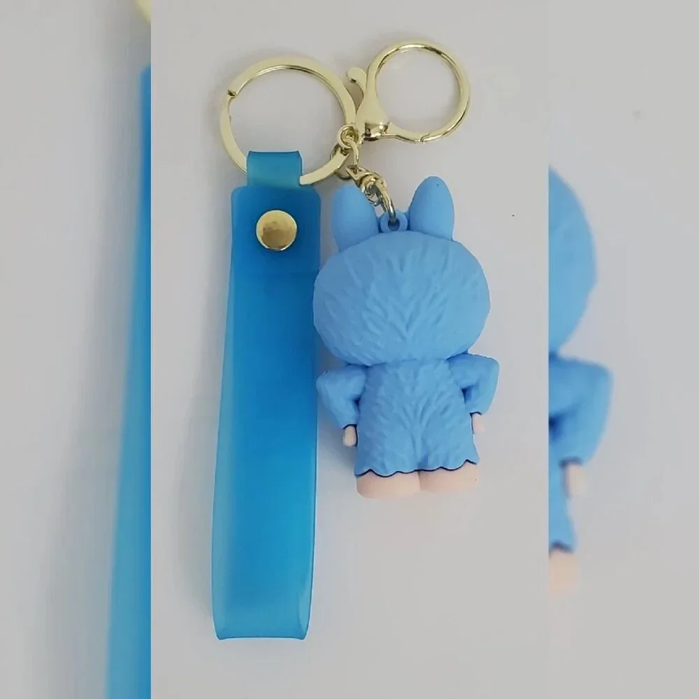 NWT LABUBU MONSTER KEY CHAIN MULTICOLOR BOOM LOGO